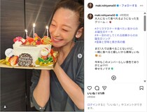 西山茉希、笑顔あふれるバースデーケーキショット公開！「幸せモノです」