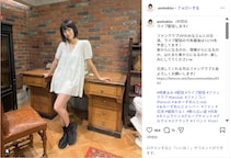 時東ぁみ、ミニ丈の白ワンピース姿で美脚ショット公開！ファン魅了「綺麗な脚ですね」