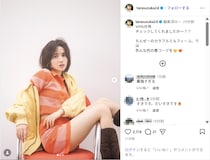 FRUITS ZIPPER鎮西寿々歌、ミニスカ美脚の春コーデ公開！「爆イケすぎる」「超可愛すぎ」