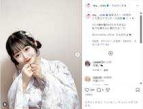 元NGT48中井りか、涼しげな浴衣ショット公開！「めちゃくちゃかわいい」「よく似合ってる！」