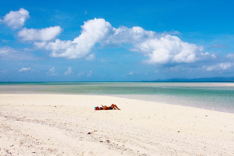 画像: 青い海と青い空、まさに独り占めとはこのことだろう。