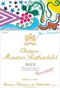 ポルトガル人女性アーティスト、ジョアナ・ヴァスコンセロスが描く「楽園」シャトー・ムートン・ロートシルト2023年ヴィンテージ