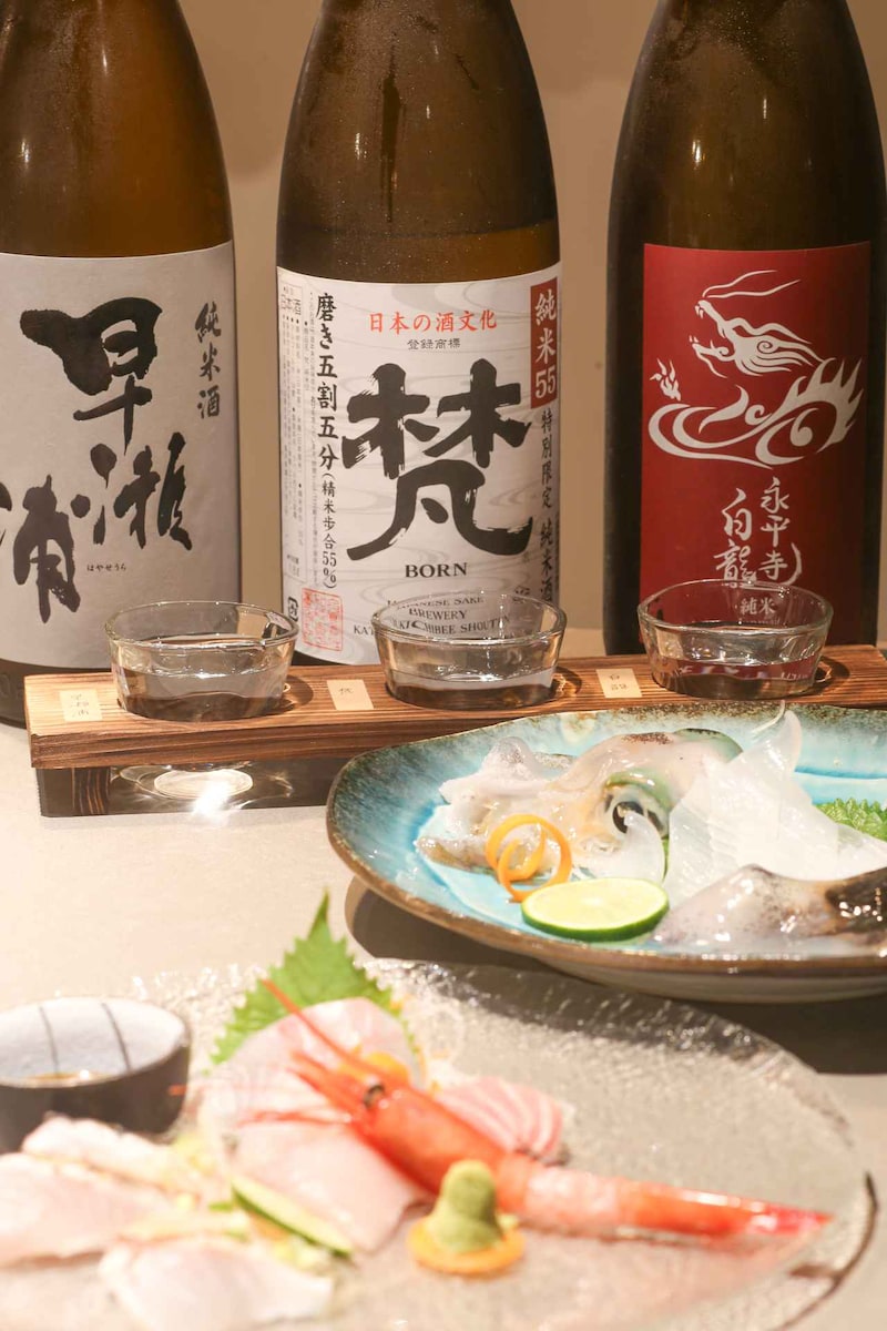 画像: 目の前の若狭湾で捕れた新鮮な魚類に地元の酒を合わせて「若狭ペアリング」!