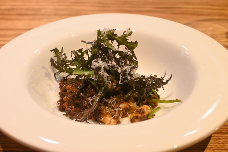 画像: 「きたあかりのニョッキ 鹿のラグーソース リアスからし菜とともに」