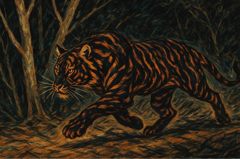 世界で唯一の「ブラックタイガー」がインドの保護区で増加中！実は”危機のサイン”だった