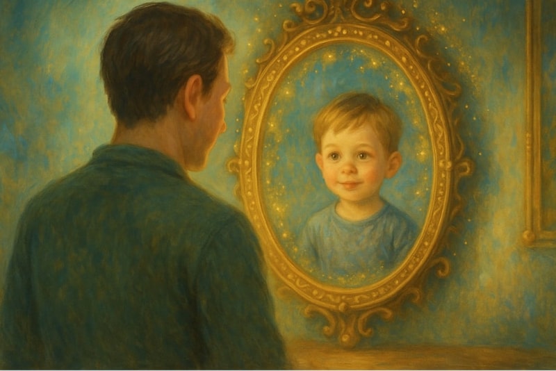 アプリで「子供時代の顔」をまとえば、幼き記憶が蘇りやすくなる