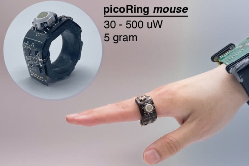 【東大】指輪型無線マウスを開発――電波を発しない仕組みで省エネ達成