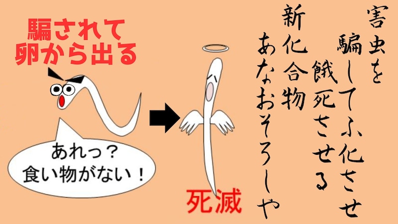 【農研】害虫を騙して「ふ化」させ餓死させる、新化合物を発見