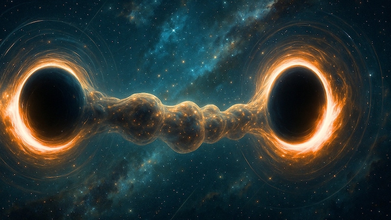 ブラックホール間は『イモムシ型ワームホール』で結ばれている