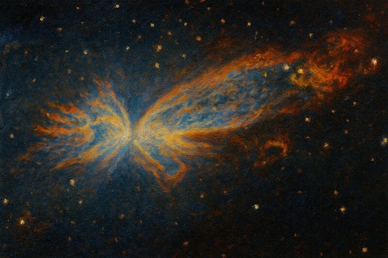 約3000光年先に「宇宙のバタフライ」を観測