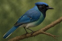 青カケスと緑カケスが自然交配した「ハイブリッド鳥」をテキサスで発見