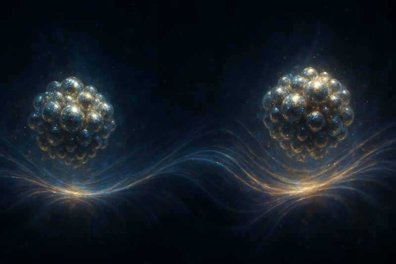 “塊”も波になった——原子7000個級で猫状態のサイン