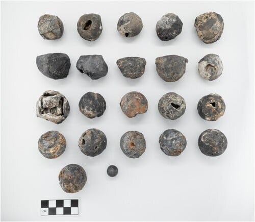 発見された砲弾