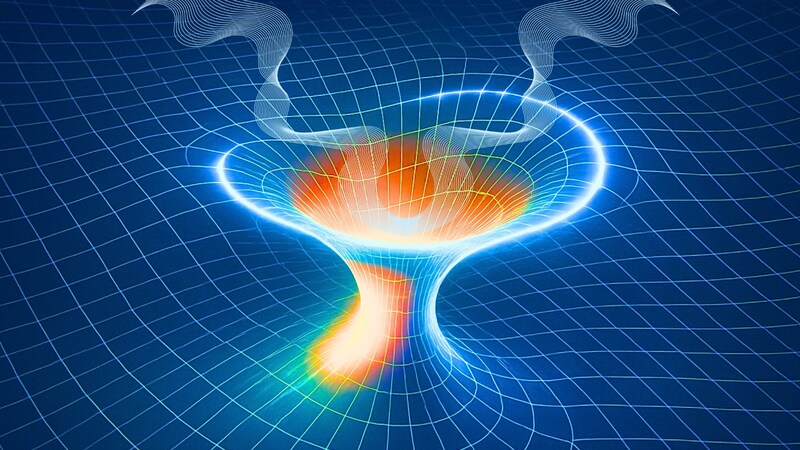 重力波にワームホール仮説と一致するパターンが示された