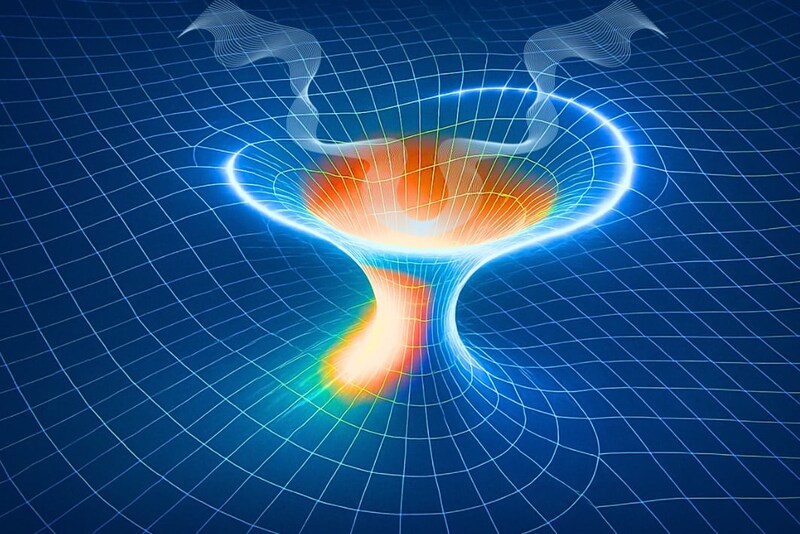 観測された重力波にワームホール仮説と一致するパターンが示された