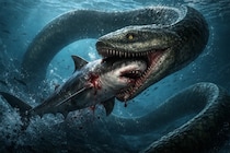 太古のウミヘビには「サメを食べられるほどの巨大種」がいた