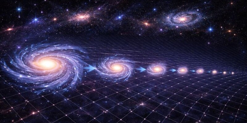 宇宙誕生から物質世界が3～4割縮んでいる