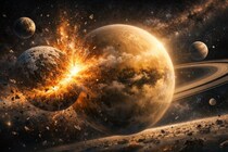 土星衛星タイタンは「2つの月の合体」で誕生した可能性が浮上