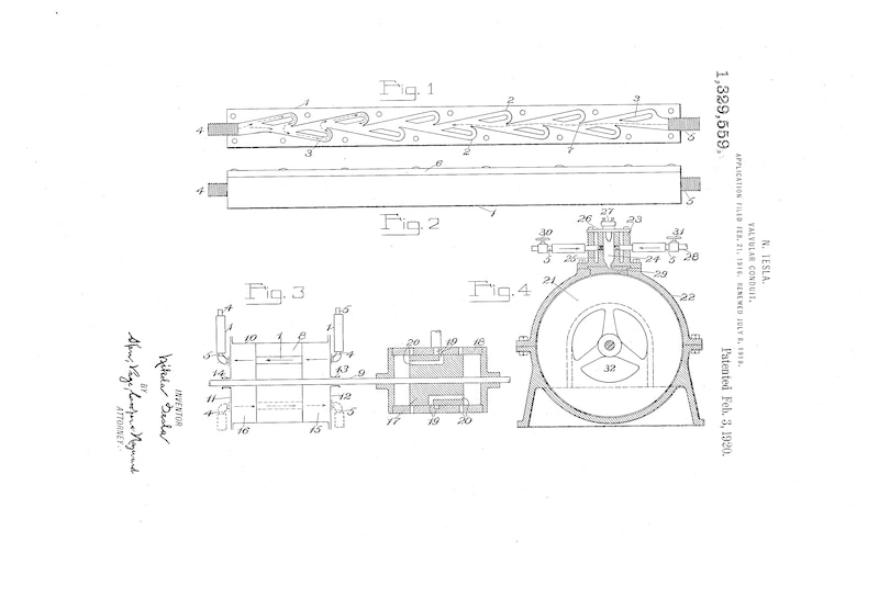 テスラが特許取得した「Valvular conduit」の書類