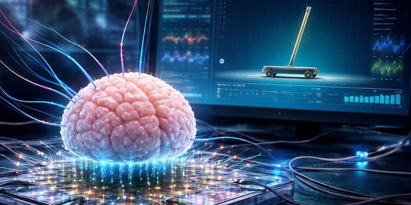 脳オルガノイドに「棒立てゲーム」を学習させることに成功