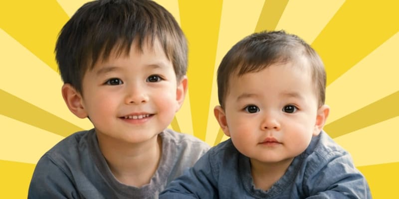第1子と第2子には生後6か月の段階で発達に大きな違いがあると判明