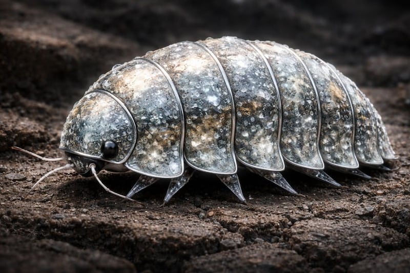 ダンゴムシは食べた鉱物を分子レベルで作り変えて装甲にしていた