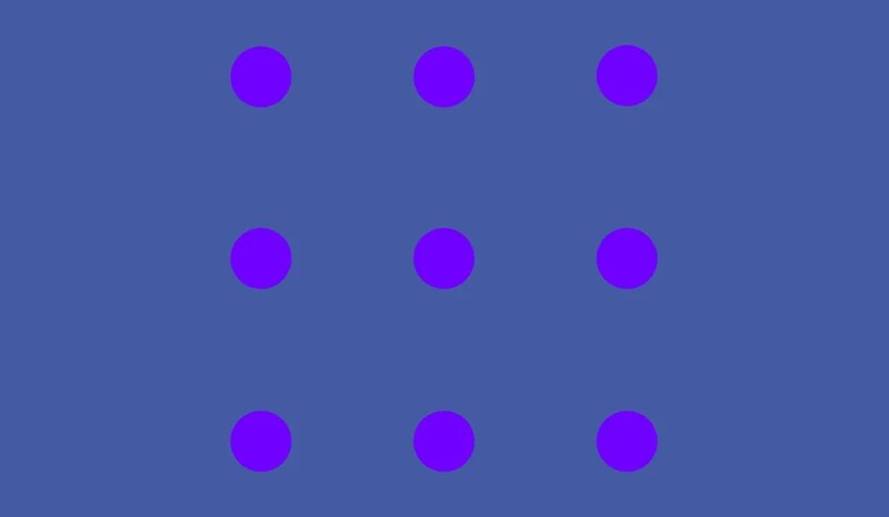 1つを見つめていると他の点の色が変化する新しい錯覚を発見