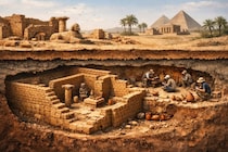新スキャン技術の試験中、古代エジプト都市の地下に「謎の構造物」を検出