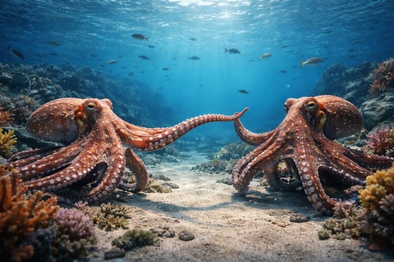 オスのタコには「メスを感知するための腕」があった