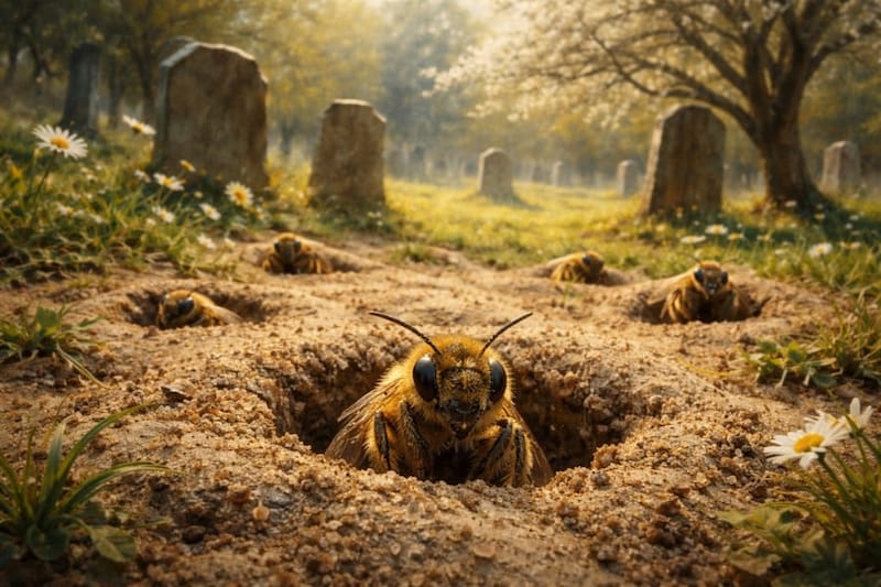 ニューヨーク墓地の下に「550万匹のハチ」を発見ーー世界最大級のハチ集団か