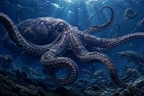 1億年前の海にクラーケン級の「巨大タコ」が実在していた