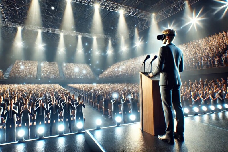 人前での「スピーチ不安」を克服するのにVRが有効