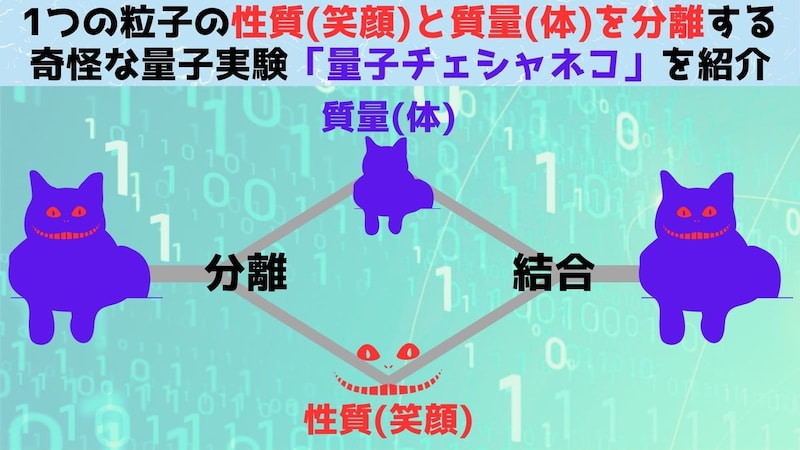 粒子の性質をその質量から分離する量子実験「量子チェシャネコ」