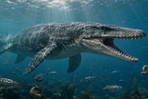 白亜紀の海にいた「新種モササウルス」を発見ーー「Tレックス」と命名