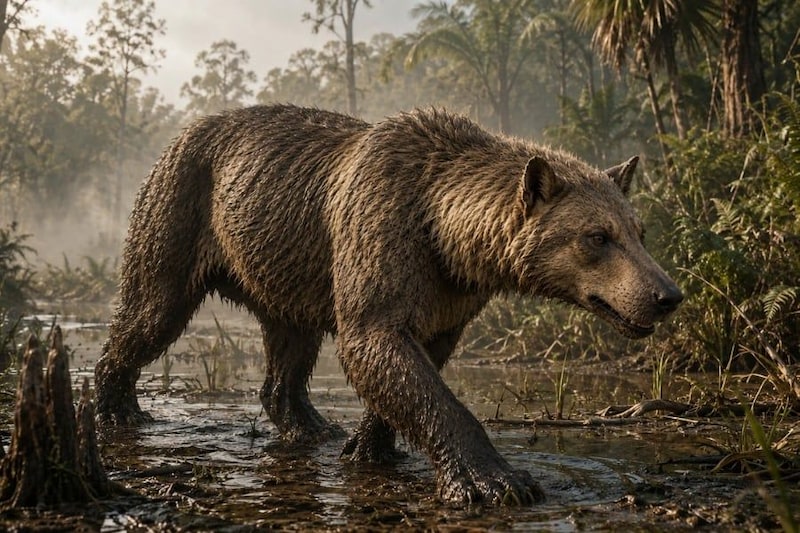 絶滅した肉食哺乳類「ベアドッグ」の新種化石をスペインで発見