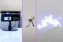「蚊」をレーザーで撃ち落とす小型の迎撃アイテム
