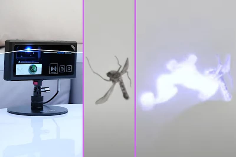 「蚊」をレーザーで撃ち落とす小型の迎撃アイテム