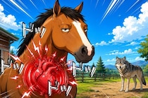 捕食者を見た馬、ポーカーフェイスを保つが”内心ドキドキ”だった