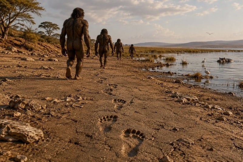 140万年前の「絶滅人類の足跡」をケニアで発見ーー足跡から判明した新事実