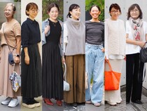 【1週間スナップ】50代のシンプルコーデはプラスワンアイテムで季節感アップ！