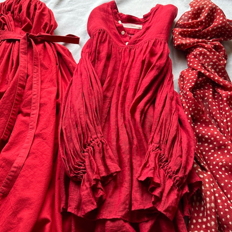 優恵のおしゃれは心意気  Vol.21 「秋は赤色が恋しくて」