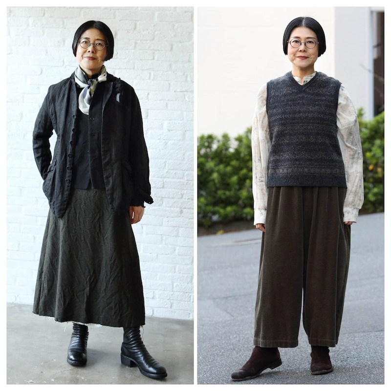 【1週間コーデ】秋冬はマニッシュな重ね着がおしゃれ!~〈月曜日・火曜日〉#013 Yukari Suda~