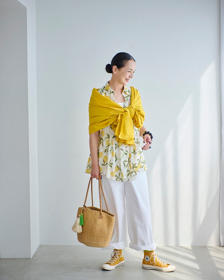 【大人のおしゃれスナップ Special】優恵さんのストールスタイル