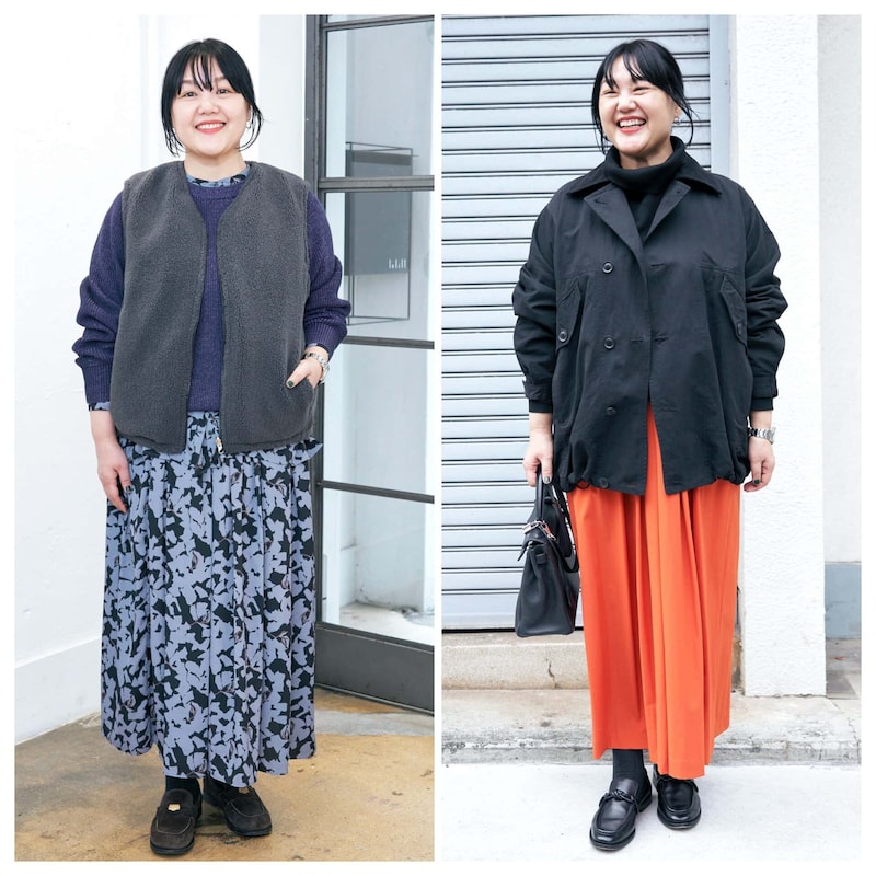 【1週間コーデ】華やかロングスカートのきれいめ秋冬スタイル2選~〈月曜日・火曜日〉#014 Satomi Mori~