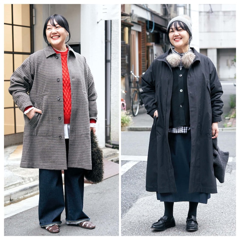 【1週間コーデ】チェックコートと4wayコート 機能性コートで冬じたく~〈水曜日・木曜日〉#014 Satomi Mori~