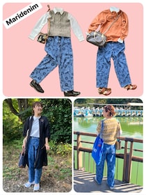 【マリメッコデニムコーデ】無印良品のフランネルシャツを合わせて♪～毎日ごきげん帖 Vol.14～