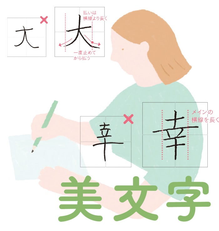 5つのルールで漢字がきれいに書ける! 50代こそ目指したい美文字テクニック