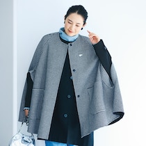 上品アウター【ノーカラーコート】は50代おしゃれの味方！ 着こなし方を徹底紹介