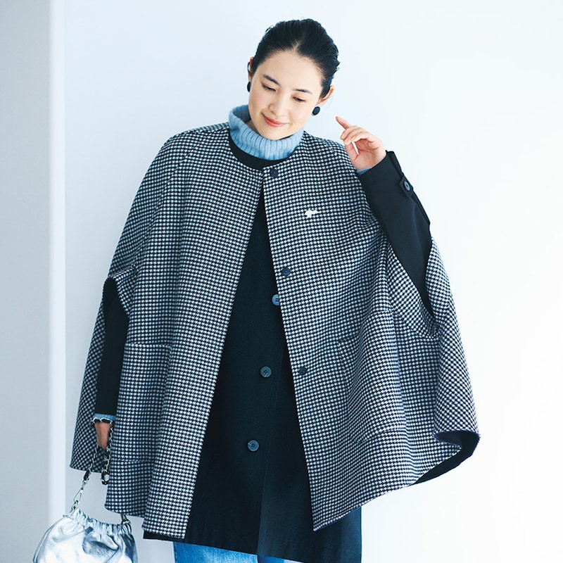 上品アウター【ノーカラーコート】は50代おしゃれの味方！ 着こなし方を徹底紹介