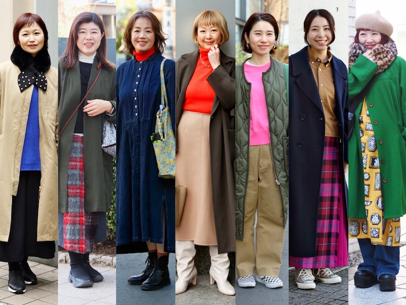 【1週間スナップ】50代の冬コーデ、あか抜けのコツは？ 色・柄使いがおしゃれな7名をピックアップ